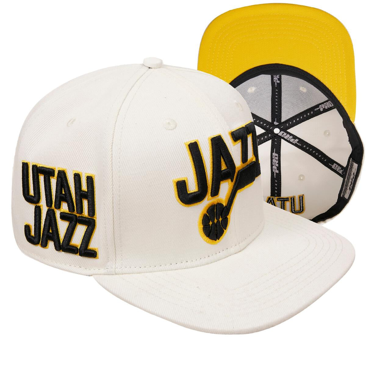 Pro Standard "Utah Jazz Retro Classics Logo" Snapback Hat - White