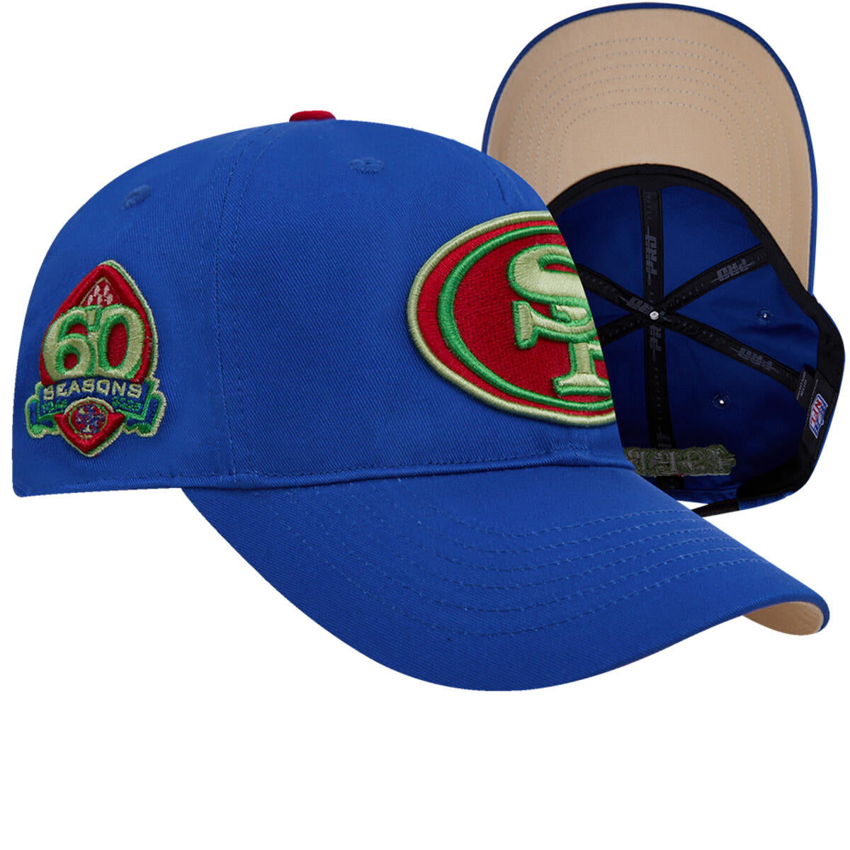 Pro Standard "San Francisco 49Ers Neon Dad Hat" - Blue