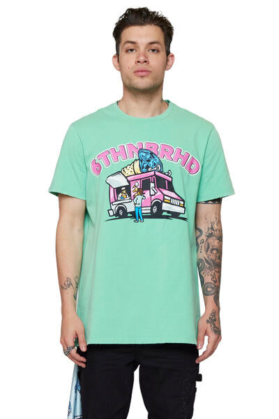 6Th Nbrhd "Ice Cream" T-Shirt - Graphic Print
