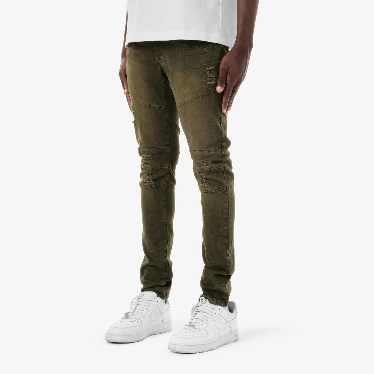 Copper Rivet Reinforced Jeans - Tapered Fit