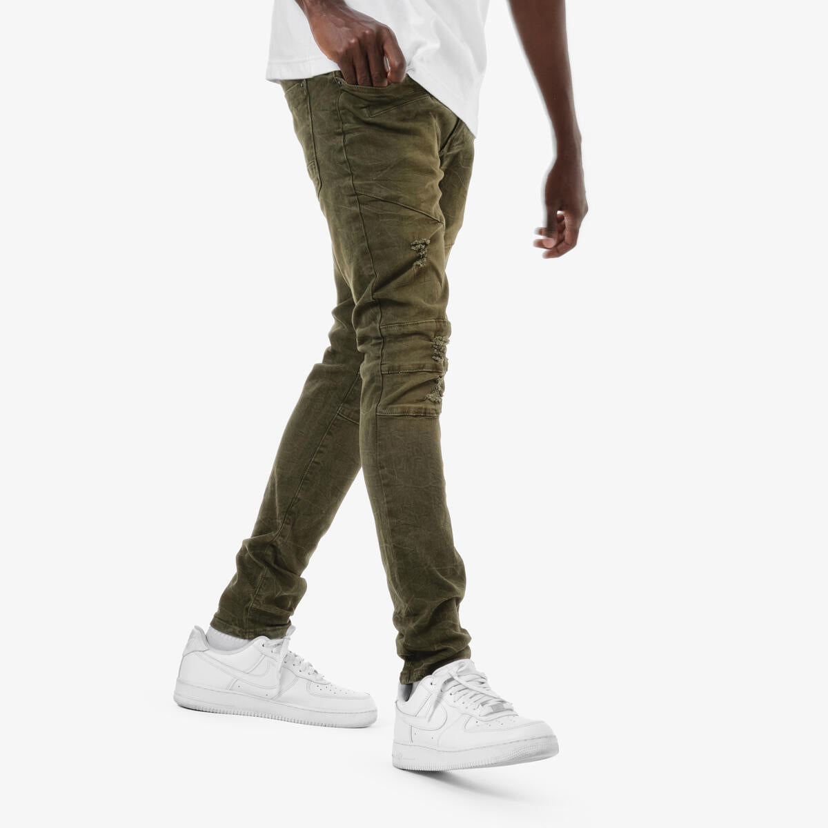 Copper Rivet Reinforced Jeans - Tapered Fit