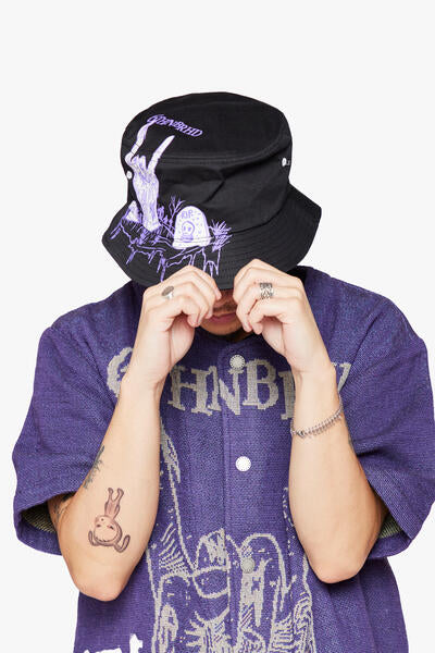 "FinaleRest" Bucket Hat Black