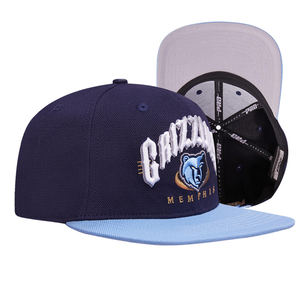 Pro Standard "Memphis Grizzlies Club Arch Snapback" Hat - Navy