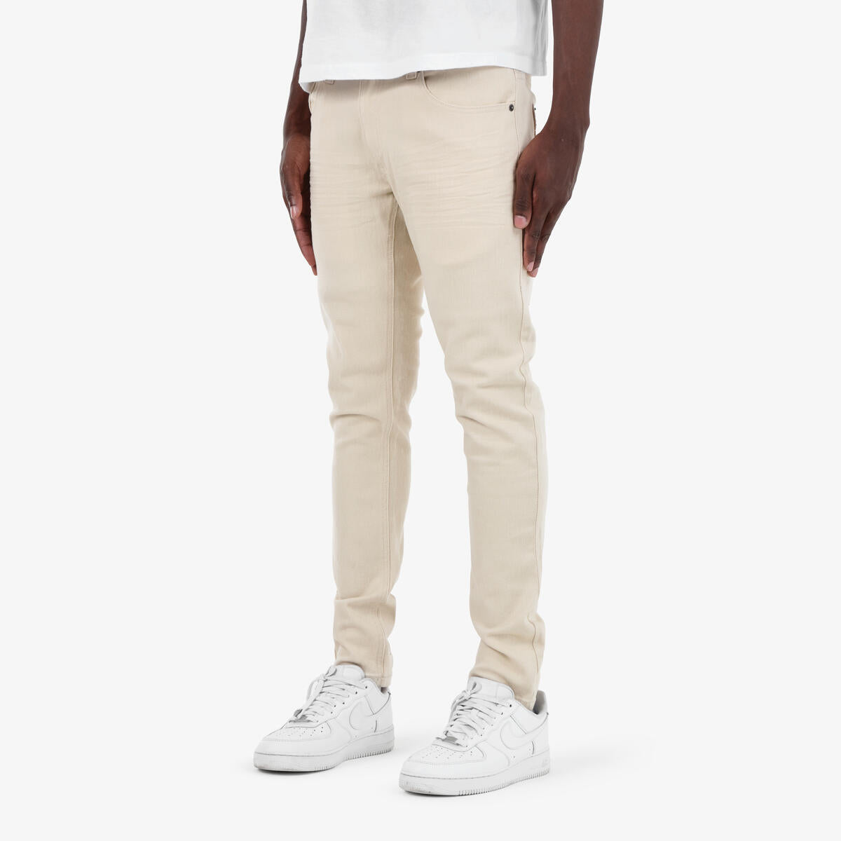 Copper Rivet Whisker Pants - Tapered Leg