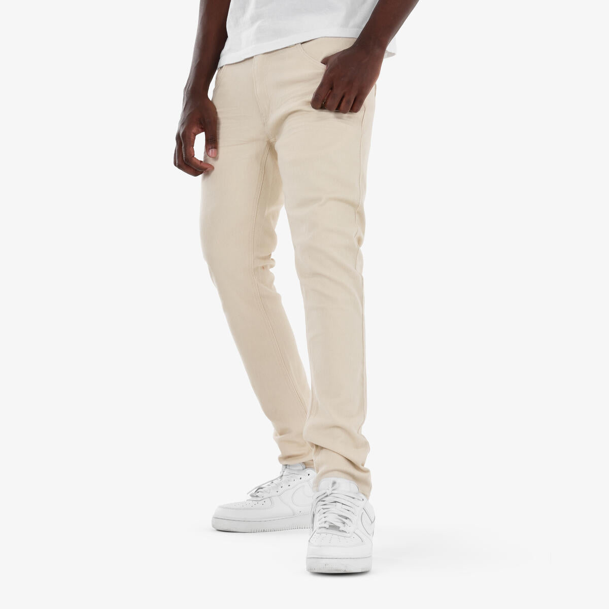Copper Rivet Whisker Pants - Tapered Leg