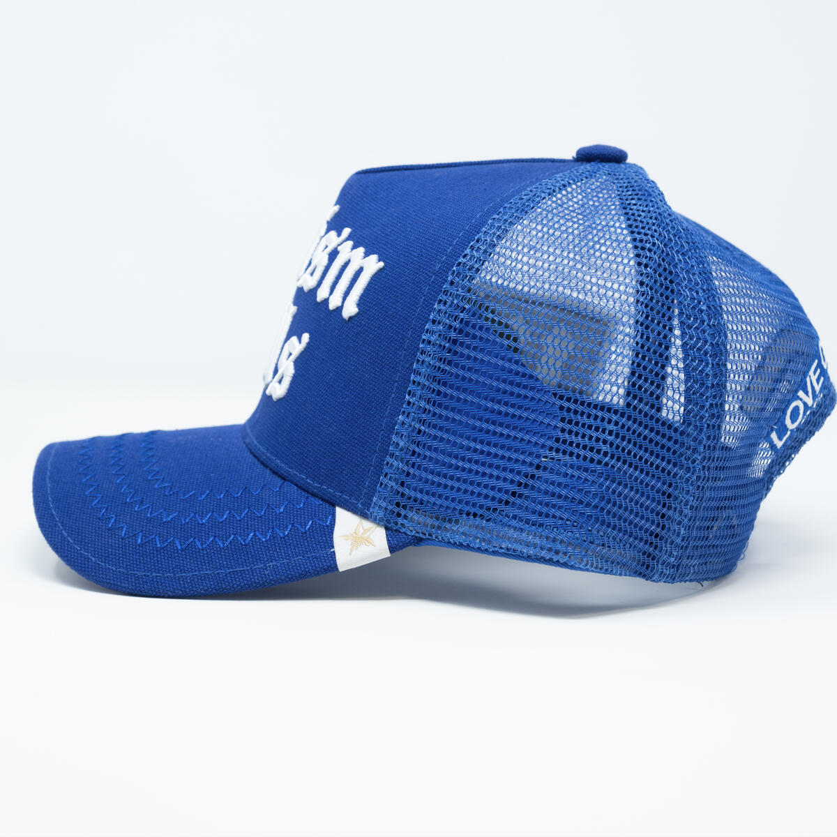 Gold Star Racism Kills Blue Trucker Hat