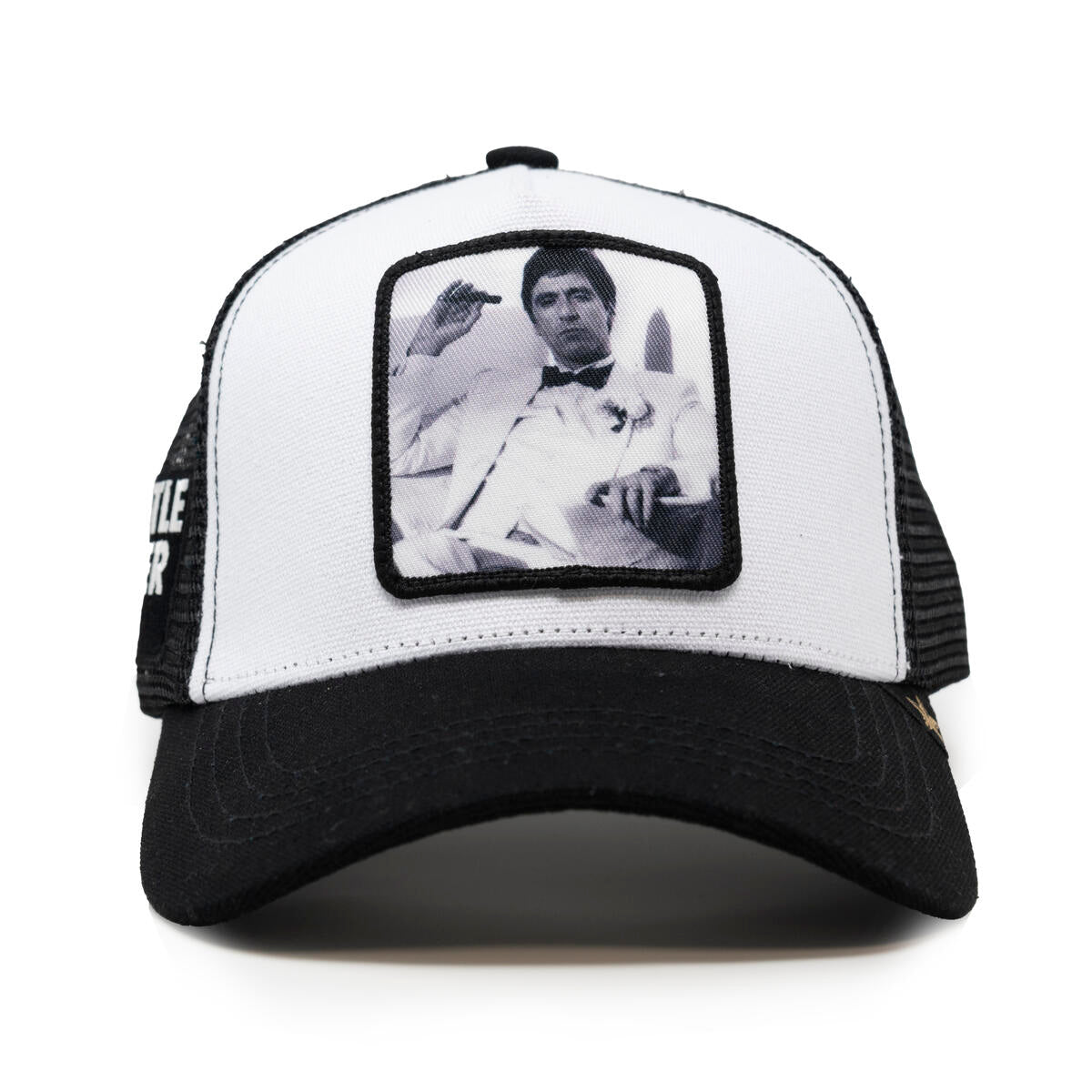 Gold Star Style Scarface Trucker Hat – Black/White