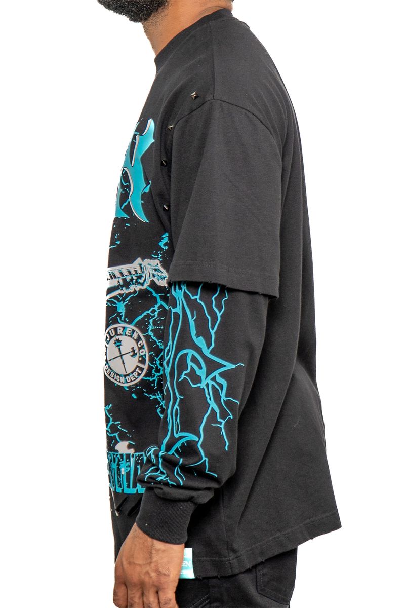 Juren Men's Black Shirt