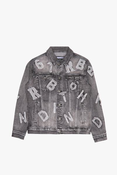 6Th Nbrhd "Puzzle" Jacket - Embroidered Letters