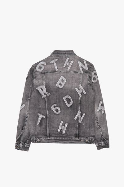 6Th Nbrhd "Puzzle" Jacket - Embroidered Letters