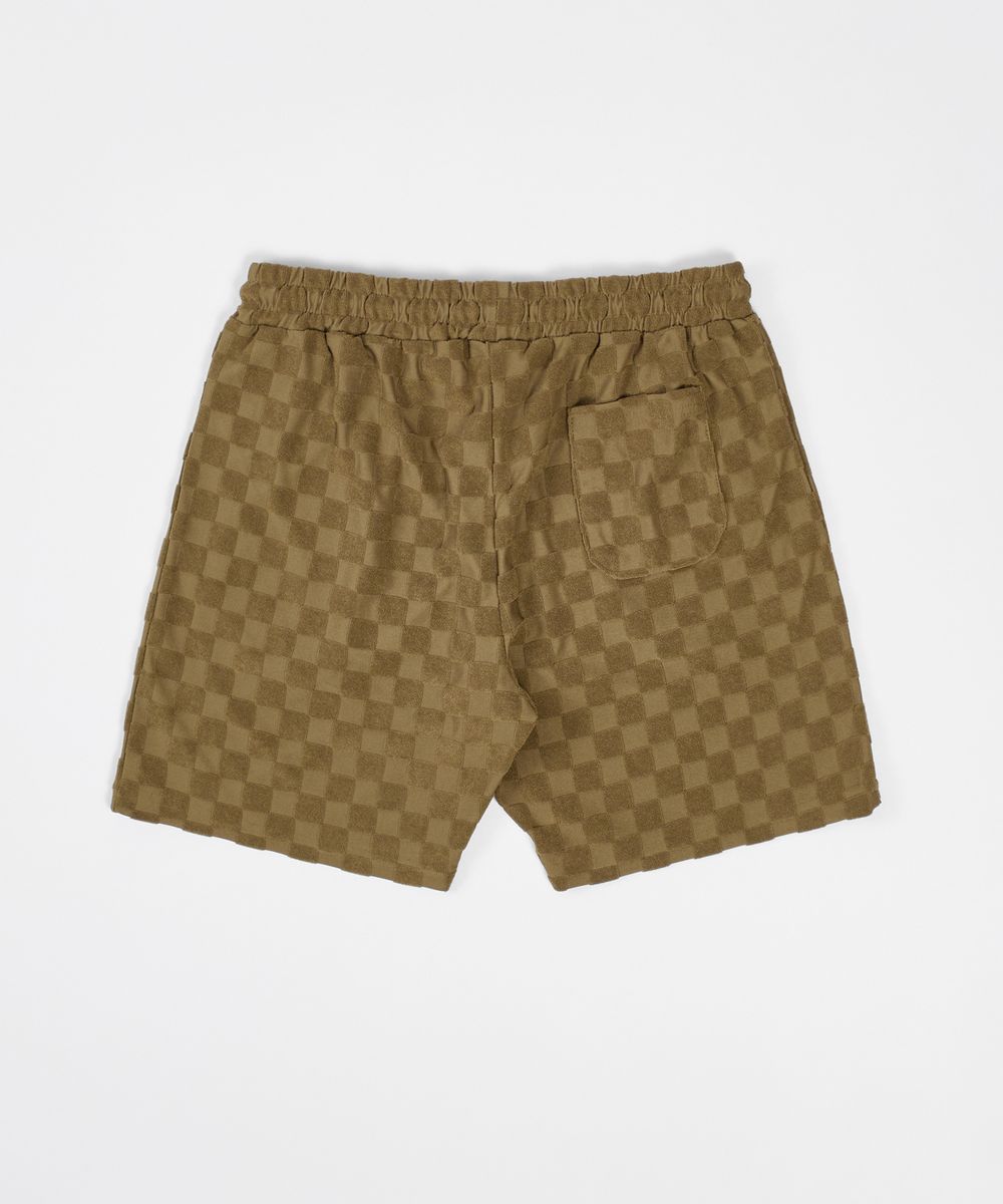 Reason "Checkerboard Towel Short" Men's Shorts - Checkered Pattern