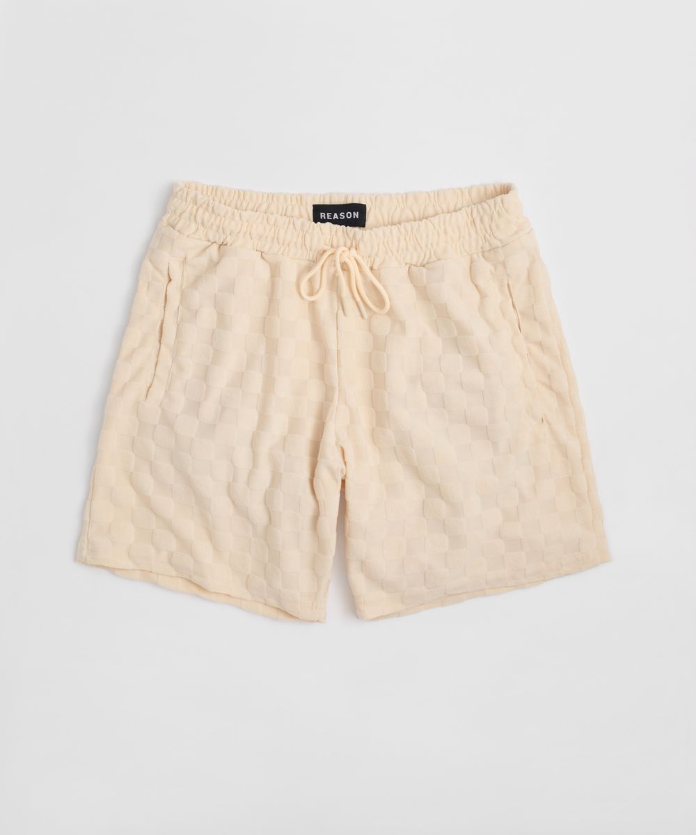 Reason "Checkerboard Towel Short" Men's Shorts - Checkered Pattern