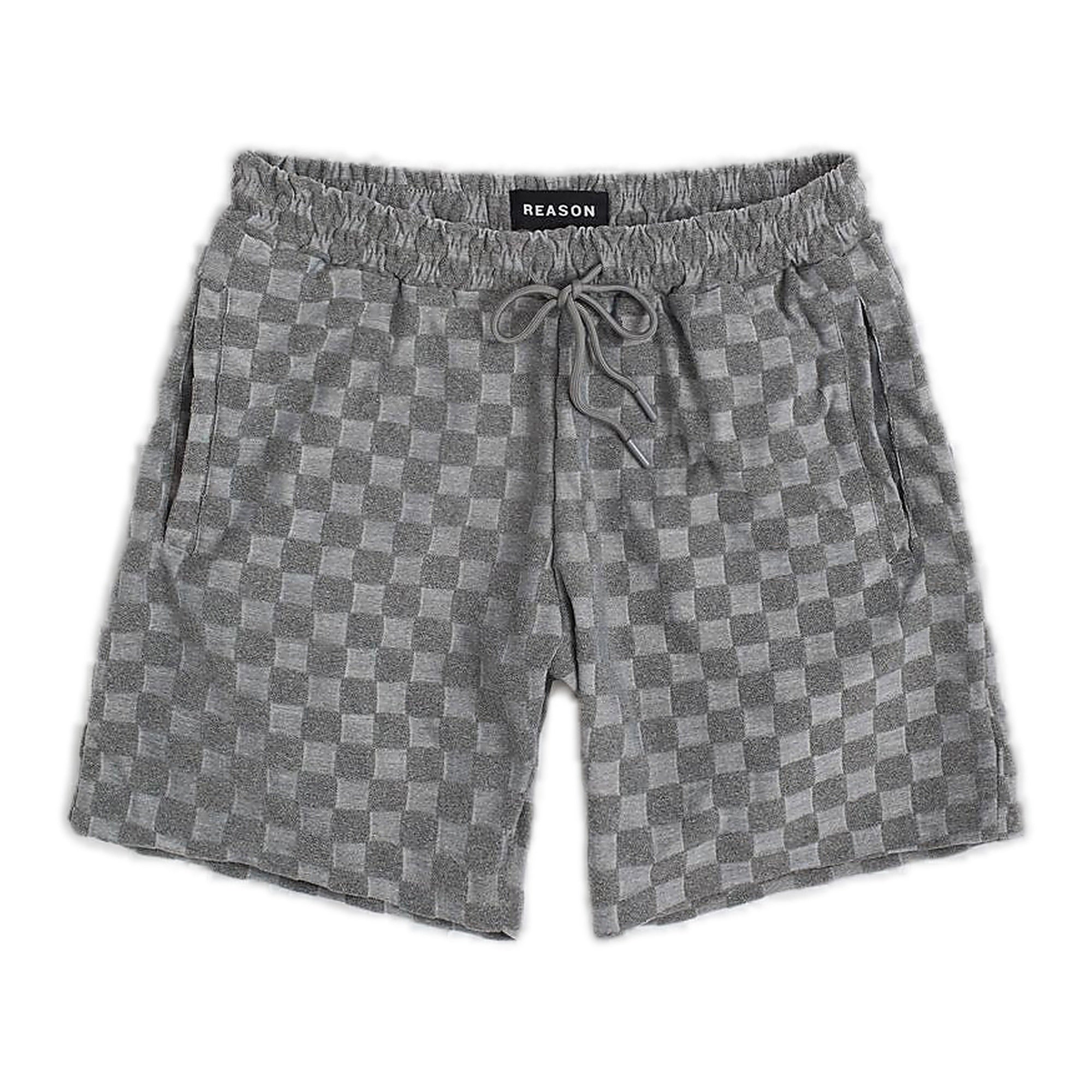 Reason "Checkerboard Towel Short" Men's Shorts - Checkered Pattern