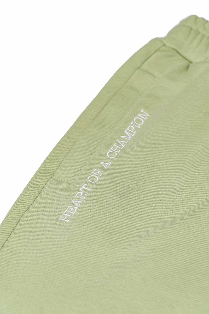 Black Leaf "Heart Of A Champion Sage B&T" Shorts - Green