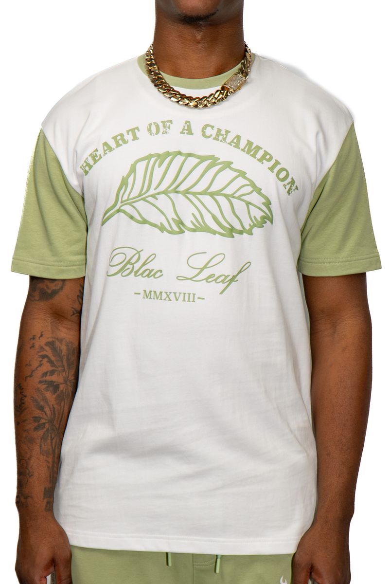 Black Leaf "Heart Of A Champion" T-Shirt - Graphic Print