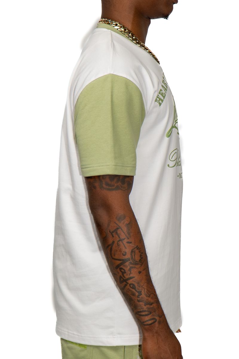 Black Leaf "Heart Of A Champion Sage B&T" T-Shirt - Embroidered