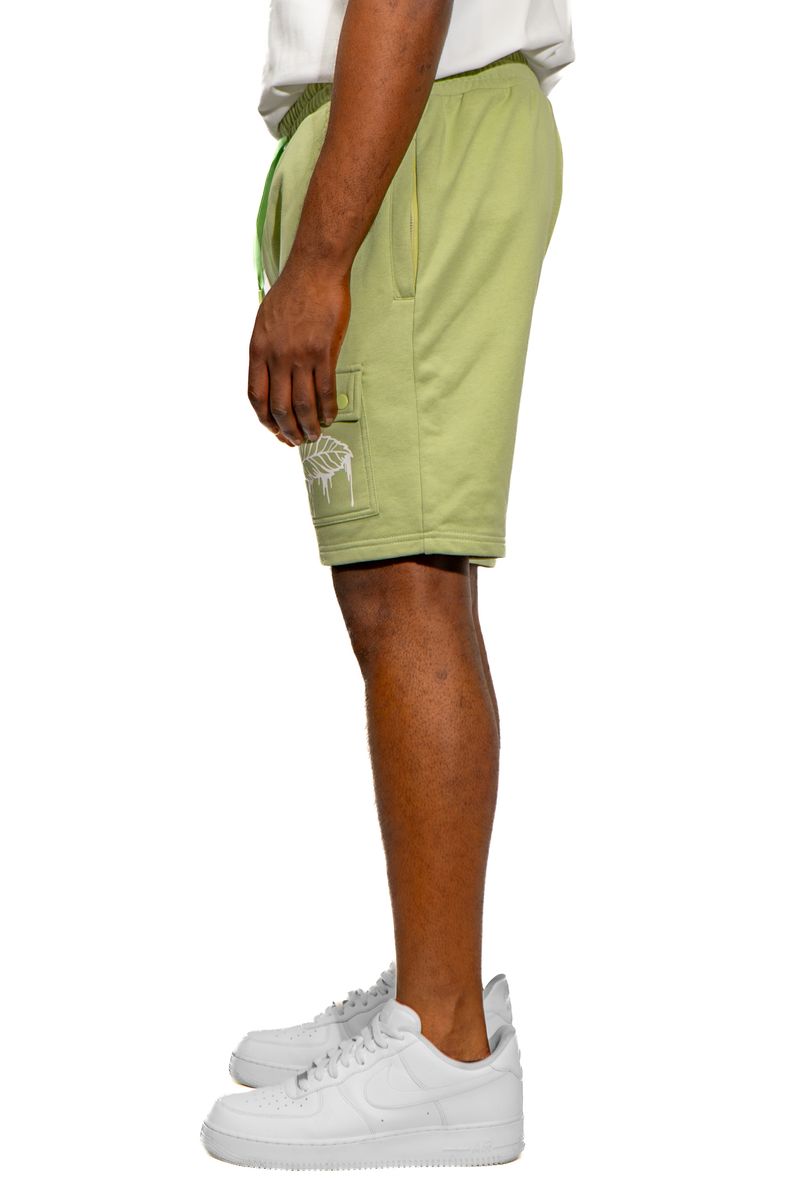 Black Leaf "Heart Of A Champion Sage Shorts" - Green