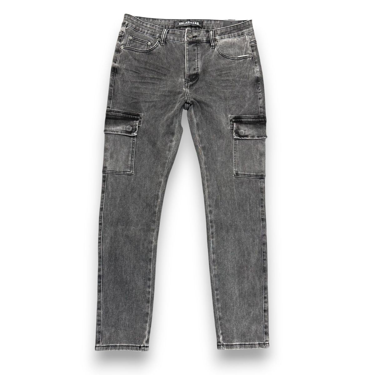 "READY" GREY WASH SKINNY JEAN