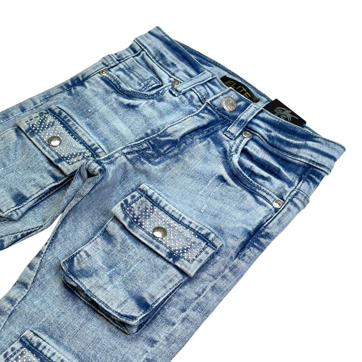 Elite Premium Stacked Cargo Pants Kids - Feature