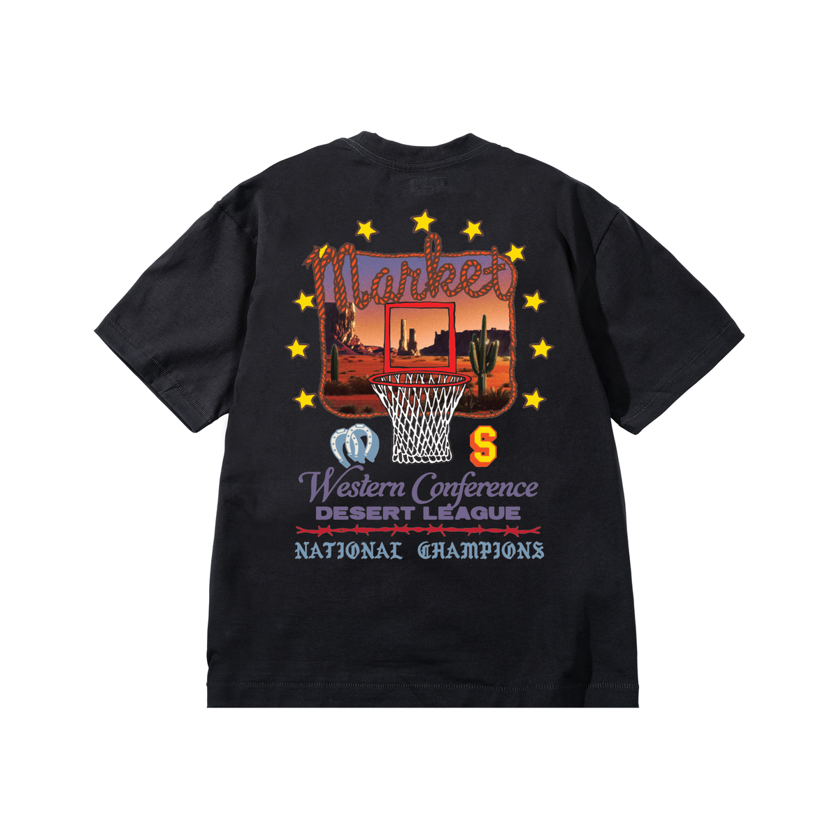 Market Black T-Shirt