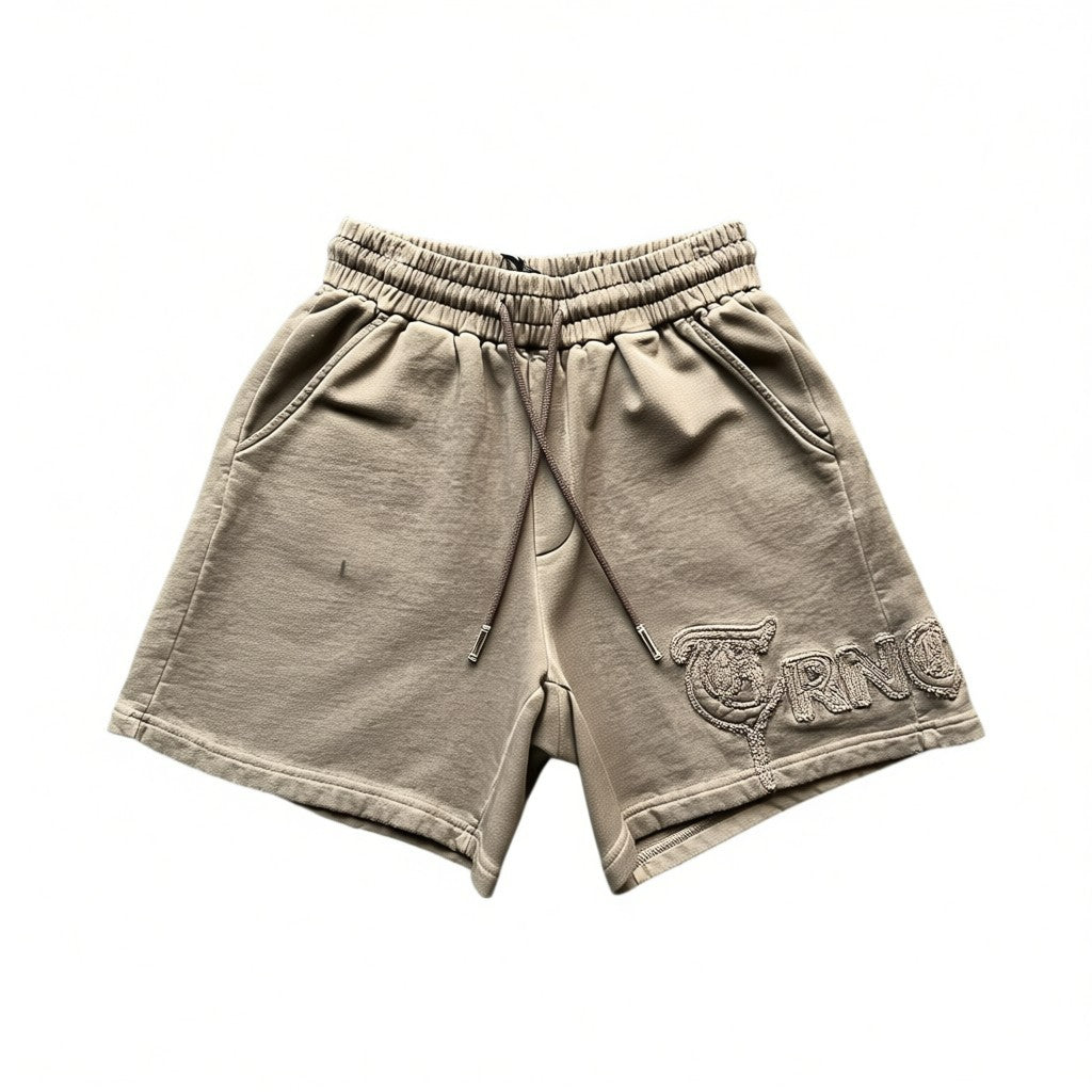 "MAWADA" Khaki Shorts Set