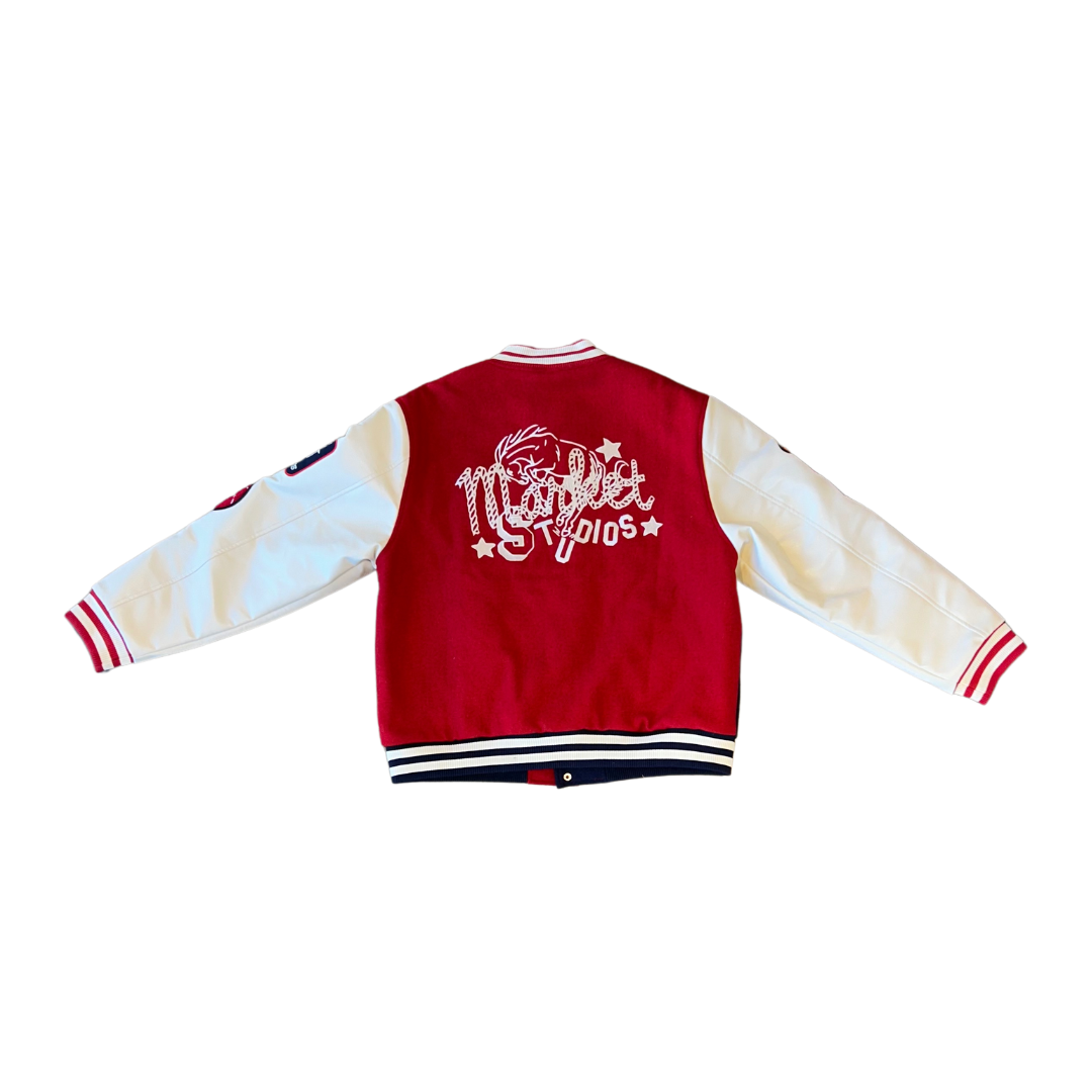 Market Old West Varsity Jacket - Red
