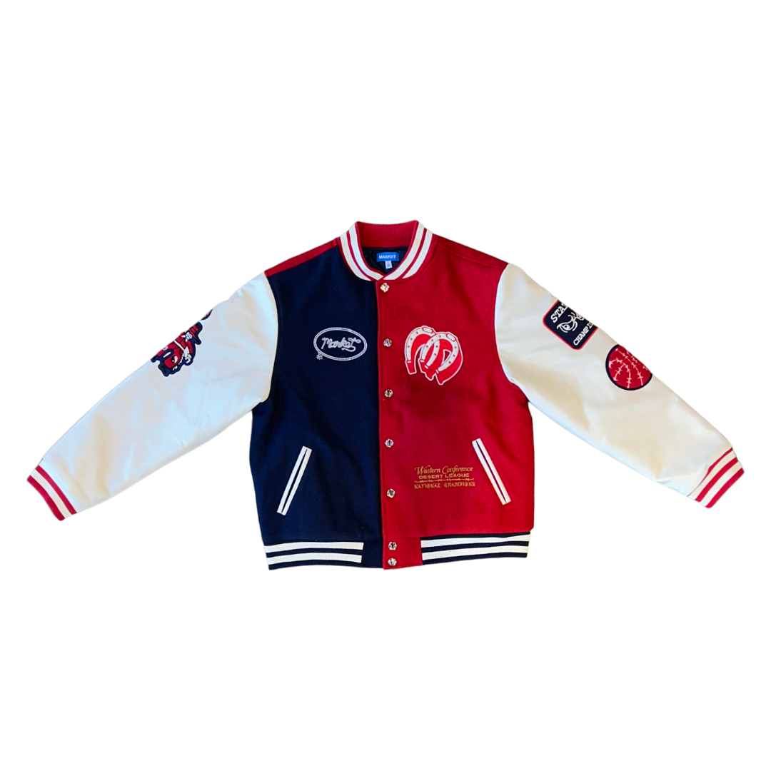 Market Old West Varsity Jacket - Red