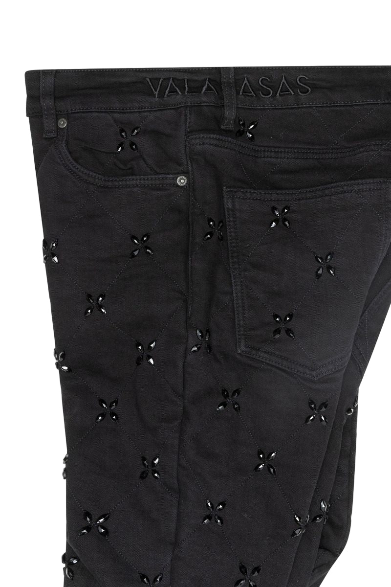 Valabasas "Stim Stacked" Jeans - Embroidered