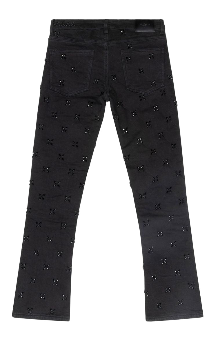 Valabasas "Stim Stacked" Jeans - Embroidered