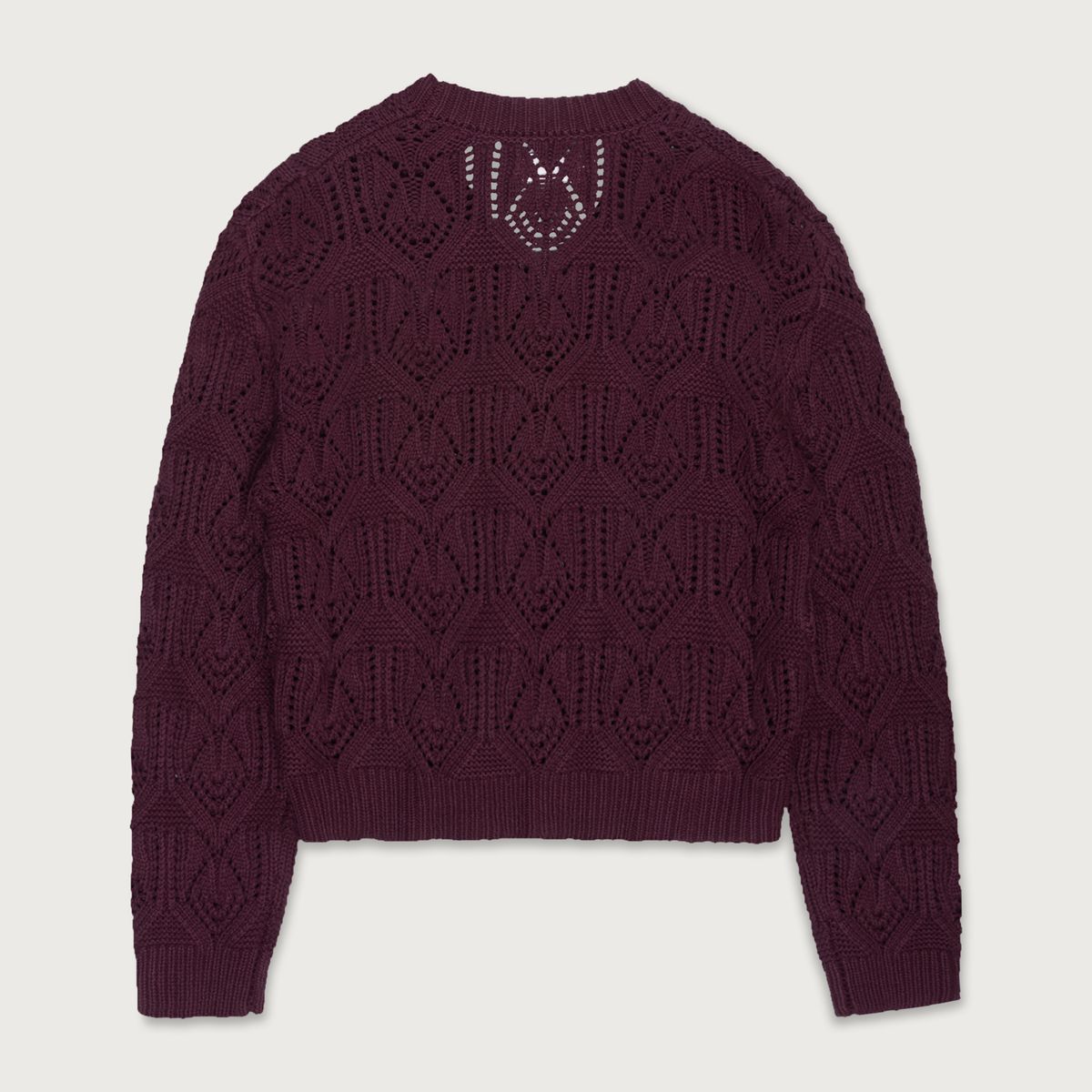 Honor The Gift Cable Sweater - Burgundy
