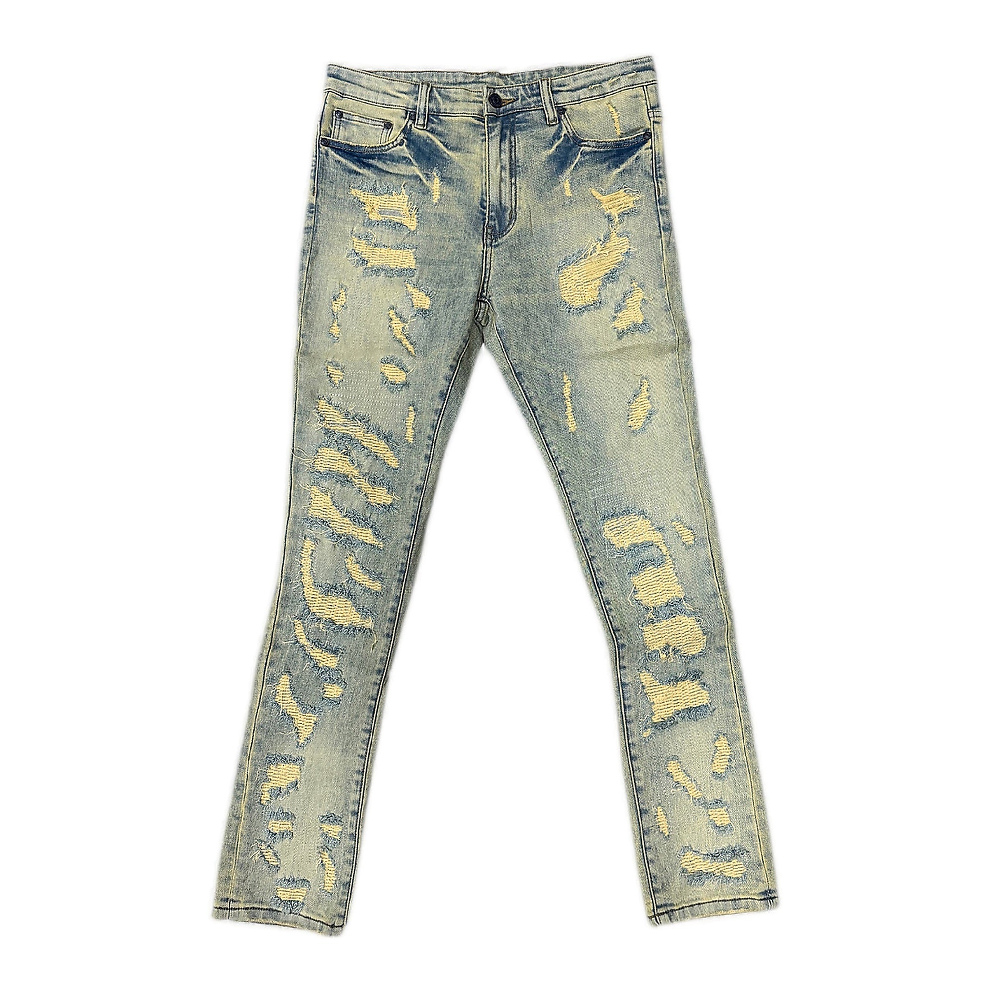Fame Culture "Scars" Jeans - Light Wash
