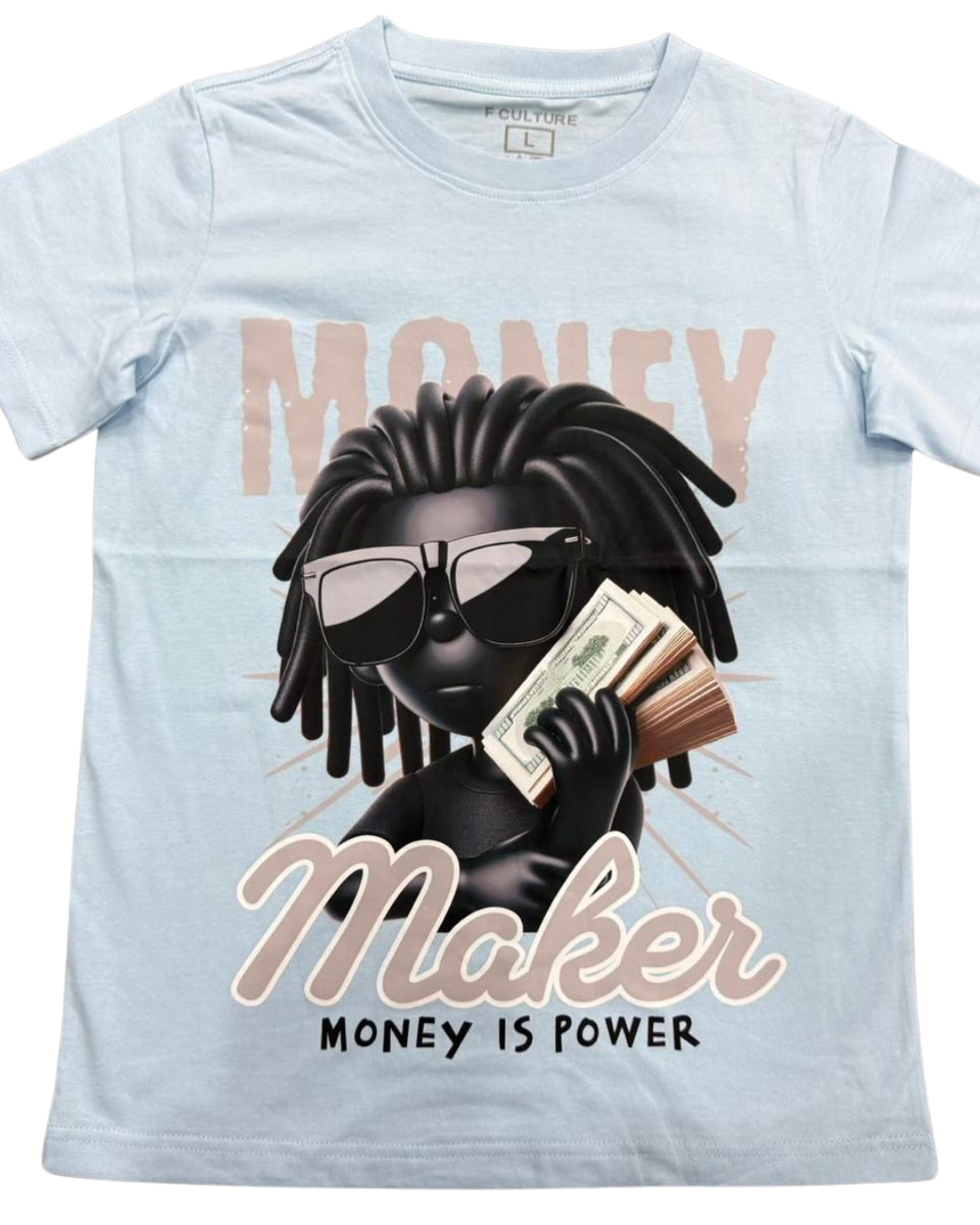 Fame Culture "Money Maker" T-Shirt - Graphic Print