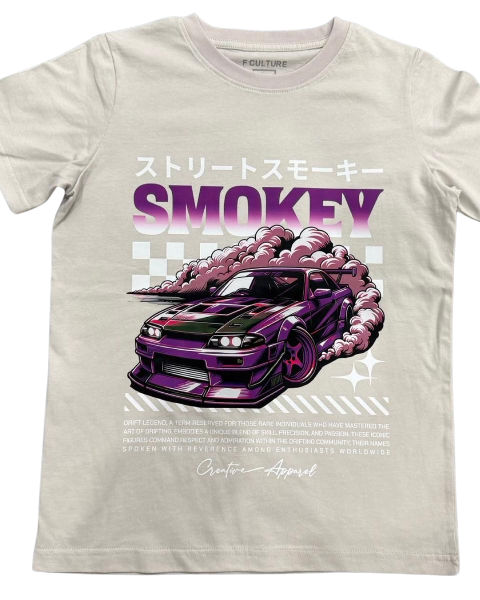 Fame Culture "Smokey" T-Shirt - Beige