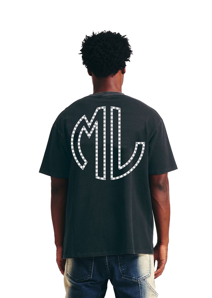 Memory Line Lone Wolf Tee Men's T-Shirt - Black