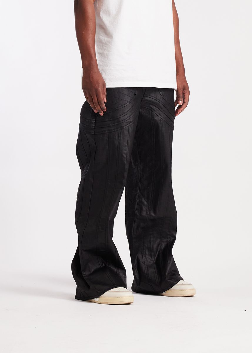 Embellish Ashridge Straight Flare Men's Pants - Black