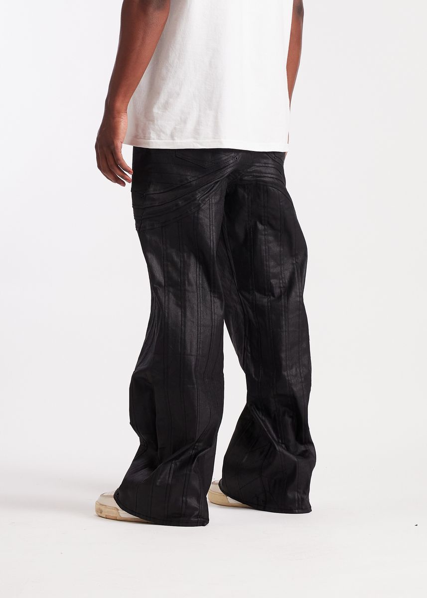 Embellish Ashridge Straight Flare Men's Pants - Black