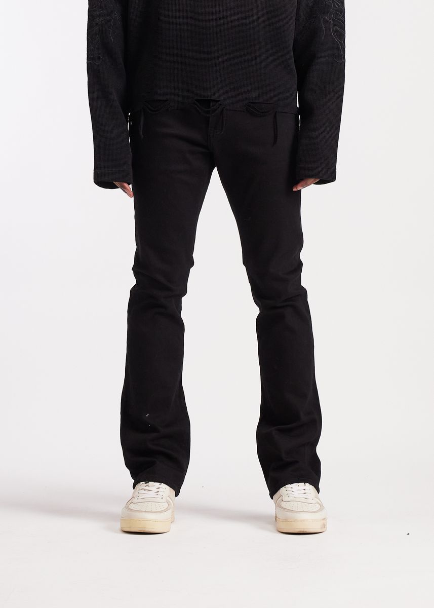 Embellish Ric Flare Denim Men's Jeans - Black