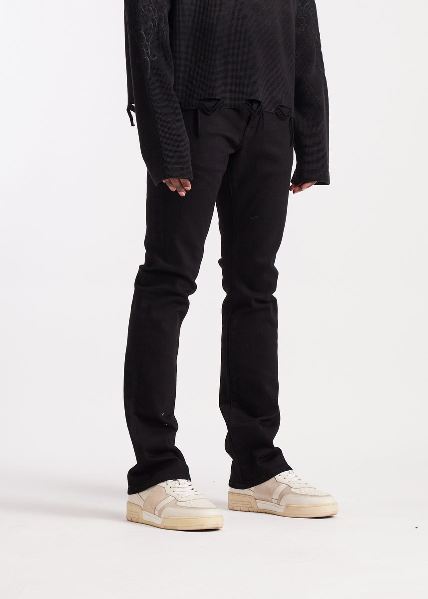 Embellish Flare Jeans - Stacked