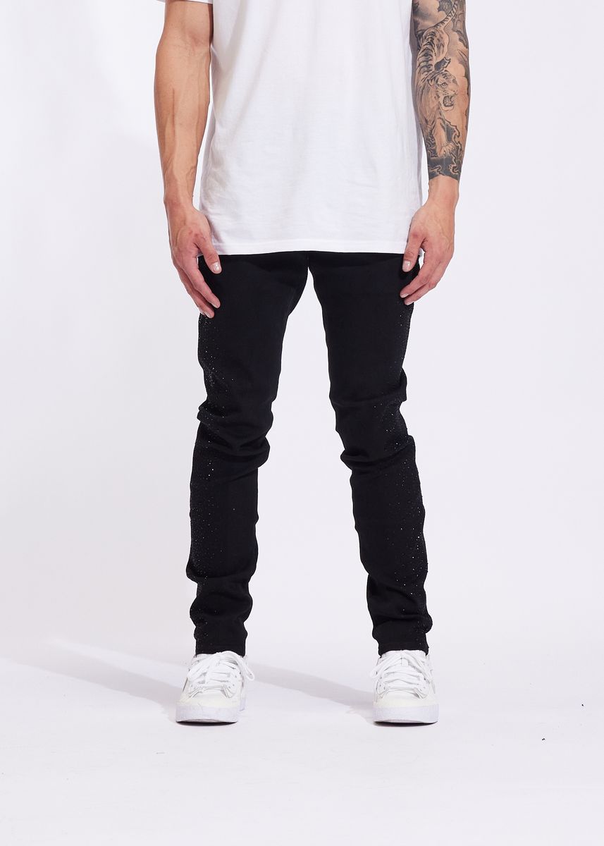 Embellish Frost Denim Men's Jeans - Black
