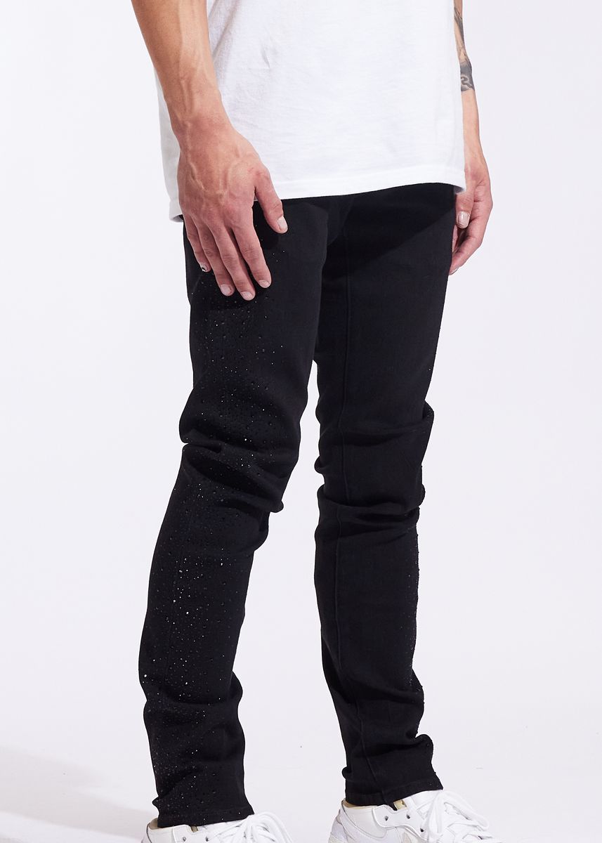 Embellish Frost Denim Men's Jeans - Black