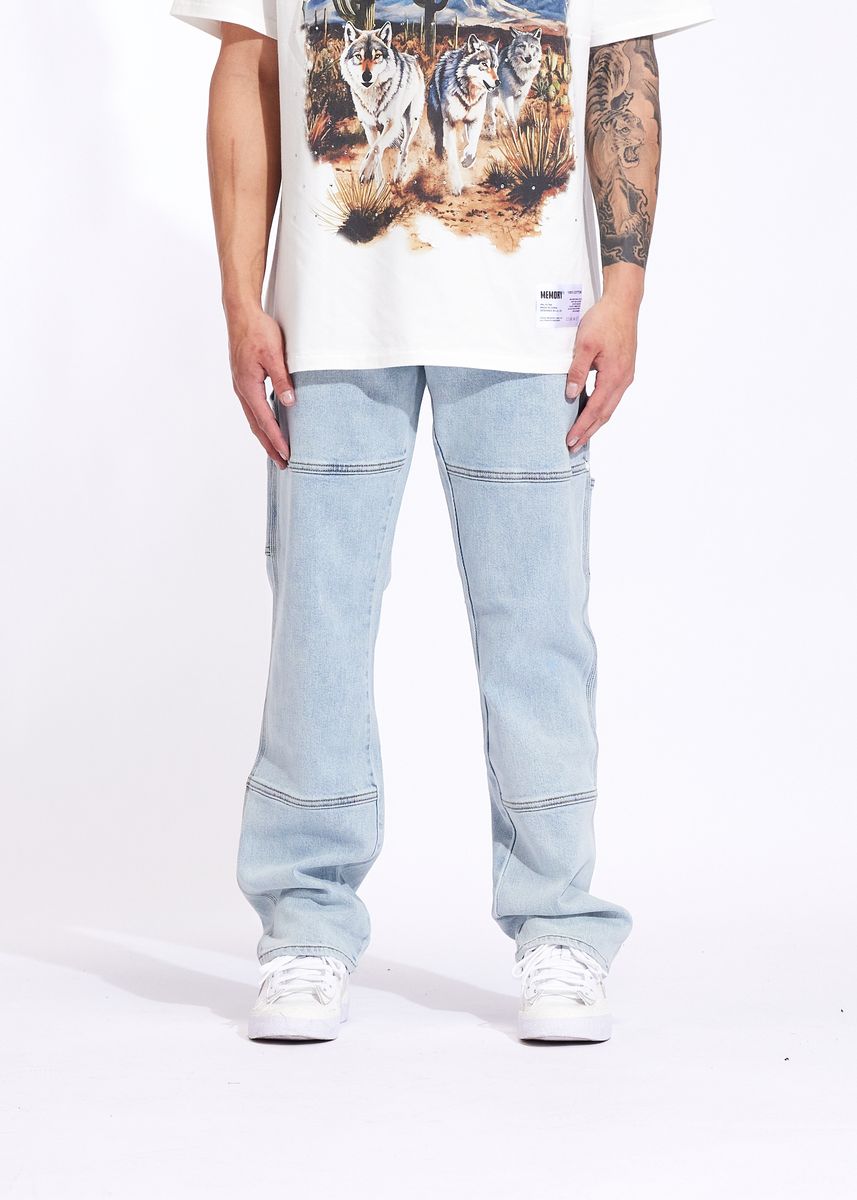 Memory Line Men's Pants - Light Blue
