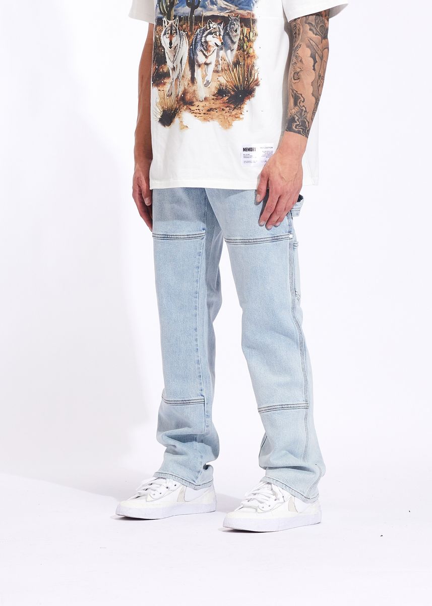 Memory Line Men's Pants - Light Blue