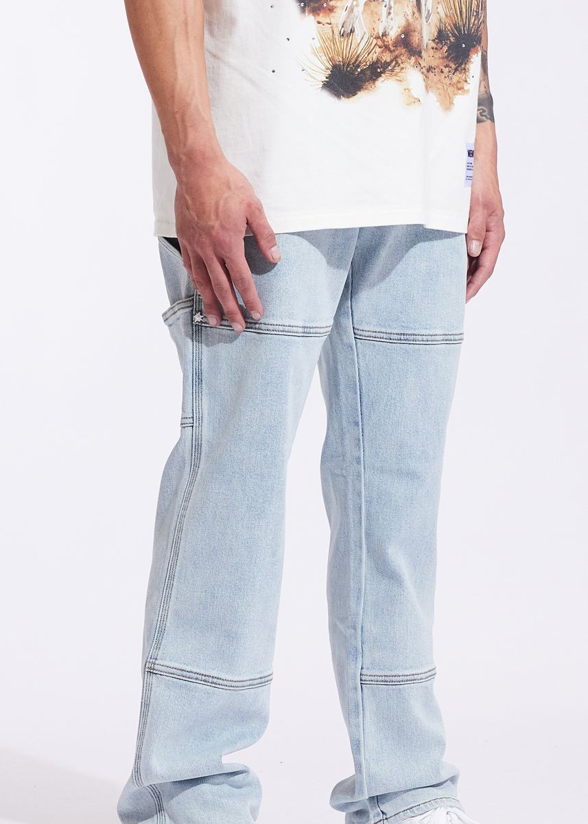 Memory Line Men's Pants - Light Blue