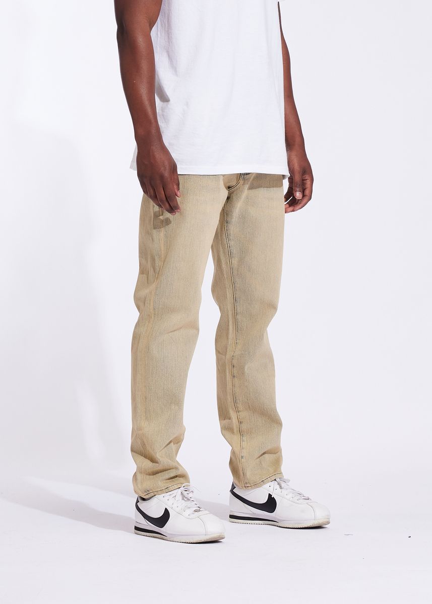 Crysp Light Sand Beige Denim Jeans - Beige Color
