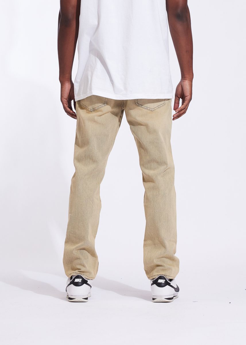 Crysp Light Sand Beige Denim Jeans - Beige Color