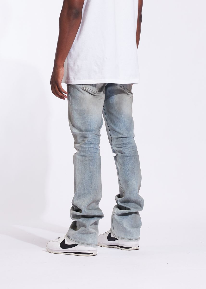 Crysp Flare-Light Vintage Men's Jeans - Light Wash