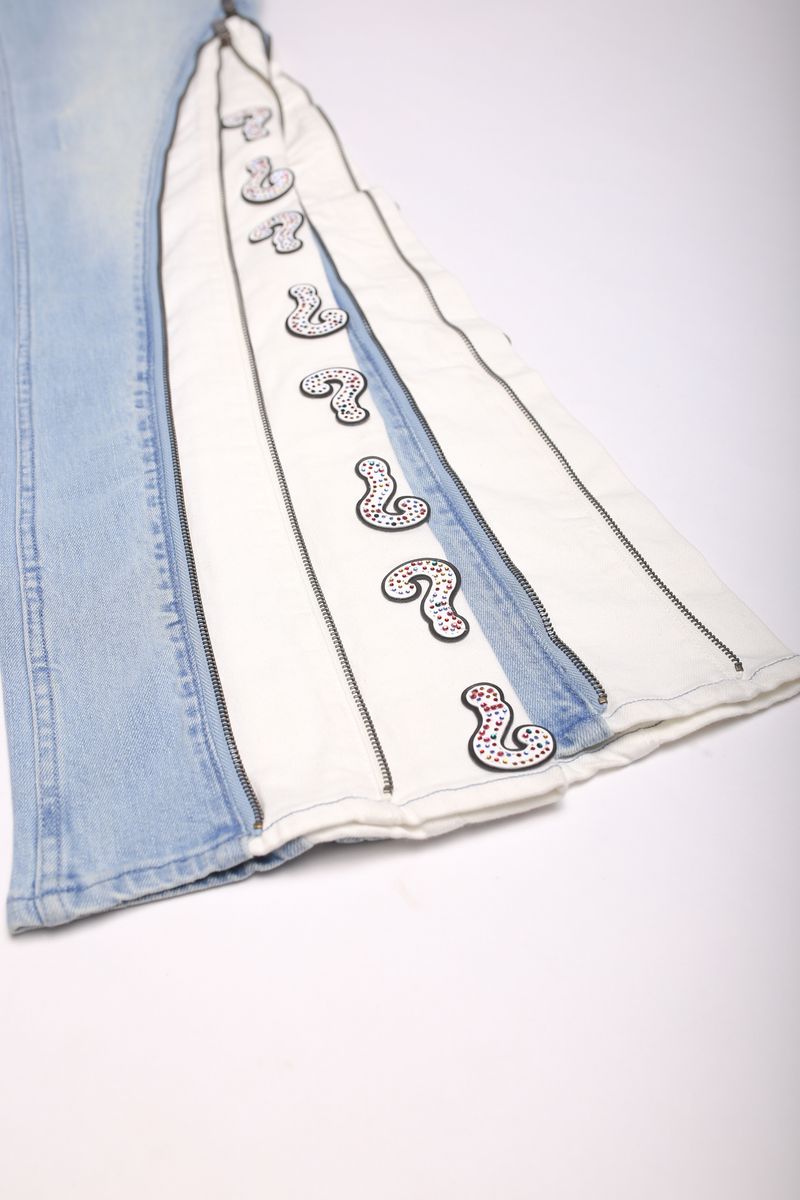 "Question Mark" Flare Denim