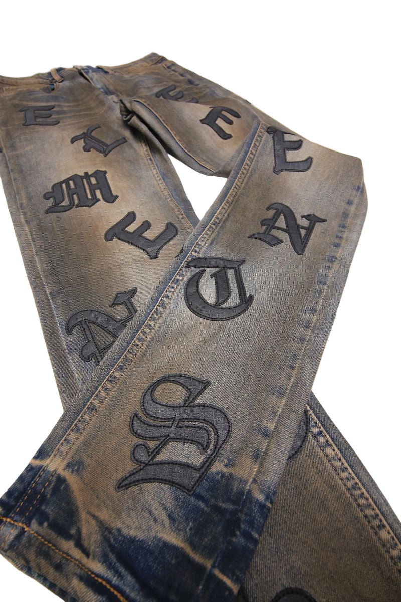 Elements of Art "Scattered" Jeans - Faded Wash