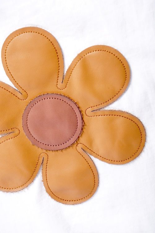 Hideout Flower T-Shirt - Leather Patch