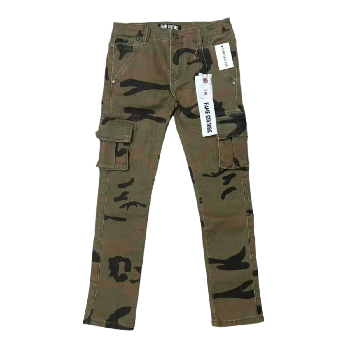 Fame Culture "Militant" Cargo Pants - Camouflage